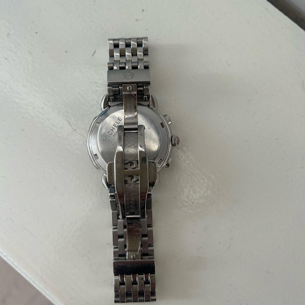 *TODAY ONLY* Michele Sidney Diamond Watch- Pink Dial - Picture 8 of 11